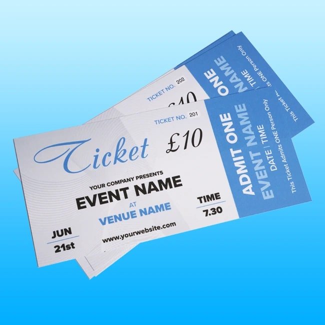 Tickets Printing Newcastle